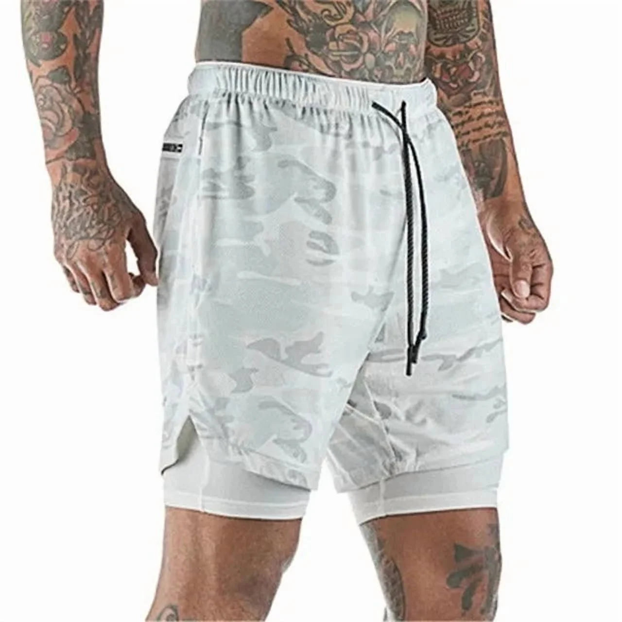 Men'S Double-Deck Running Shorts