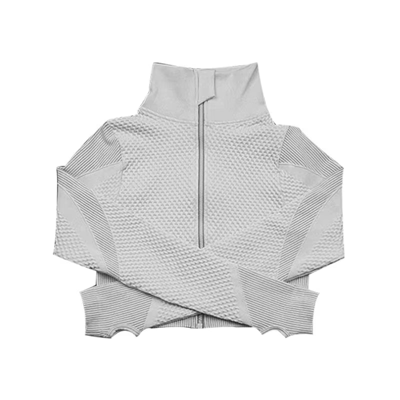 Striped Sportswear Comfortable Breathable Jacket Running Sweat-Absorbent Jacket Fitness Sweatshirt Running Workout Top