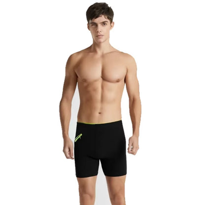Stylish Men'S Swimming Trunks with Zipper Pocket for Surfing and Swimming