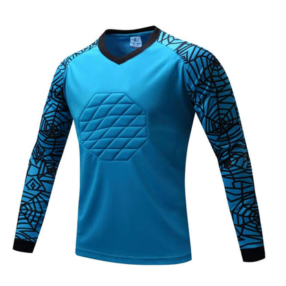 New Profession Goalkeeper Jersey Soccer Uniforms Set Football Goalkeeper Shirs Ponge Protector Doorkeeper Training