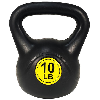 Kettlebell Set of 3 - Wide Grip Kettlebell Exercise Fitness Weight Set - Include 3 Kettlebells in 10 Lbs, 15 Lbs, 20 Lbs