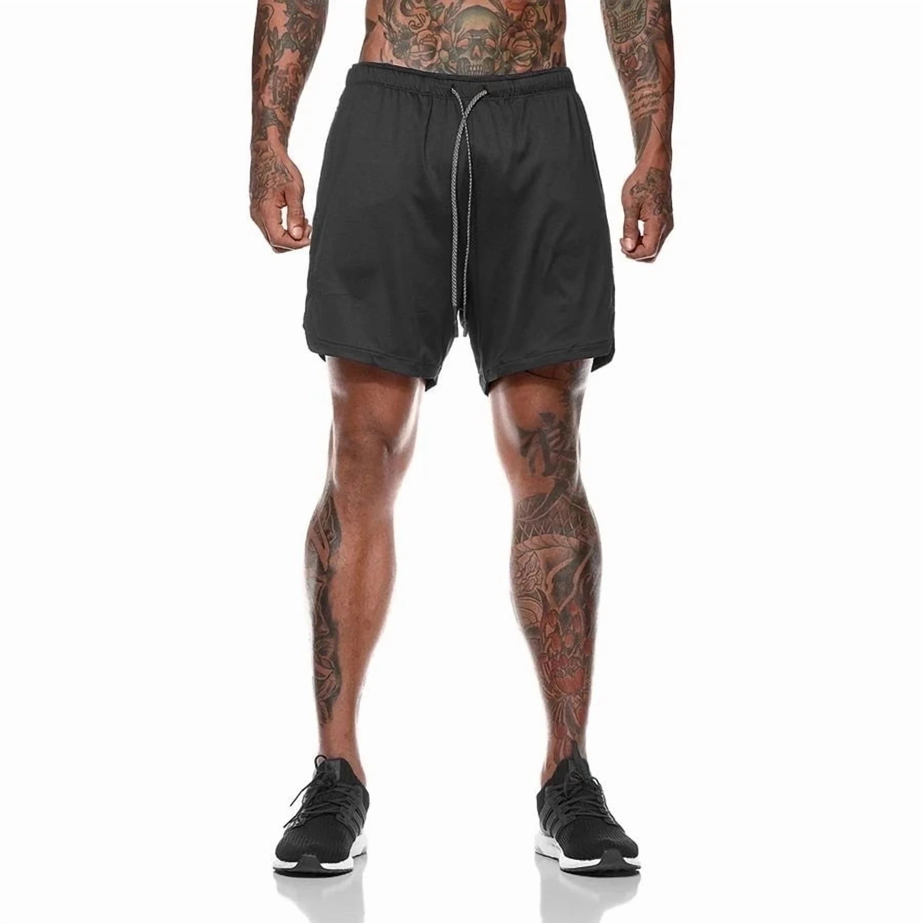 Men'S Double-Deck Running Shorts