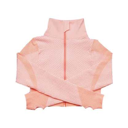 Striped Sportswear Comfortable Breathable Jacket Running Sweat-Absorbent Jacket Fitness Sweatshirt Running Workout Top