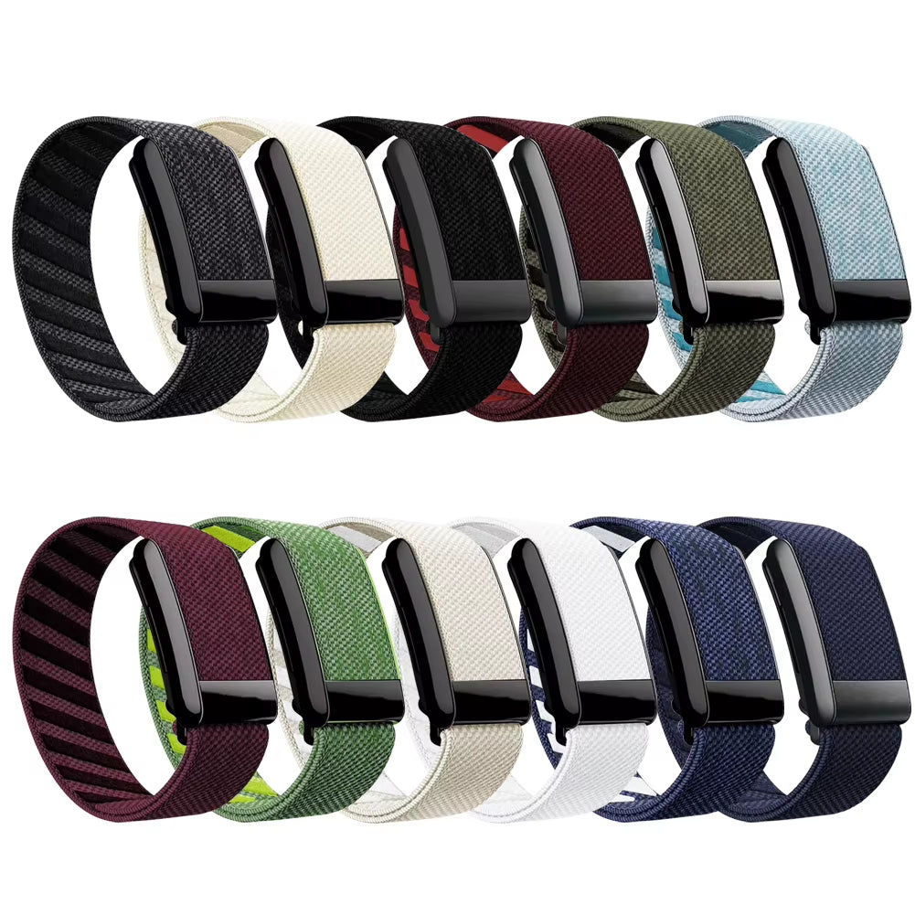 Nylon Fitness Band for Whoop Nylon Strap Adjustable Wearable Health Fitness Activity Tracker Straps Fitness Tracking Strap Band