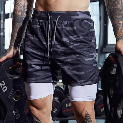 Men'S Double-Deck Running Shorts