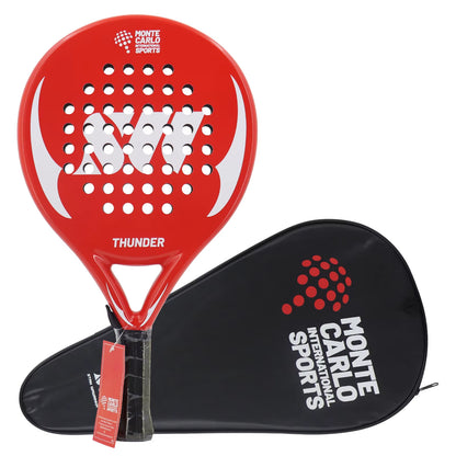 Paddle Racket Carbon Fiber with Cover Bag ，EVA Memory Paddle Tennis Racquet Paddle Shovel Sports Racquet Lightweight