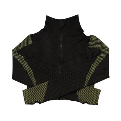 Striped Sportswear Comfortable Breathable Jacket Running Sweat-Absorbent Jacket Fitness Sweatshirt Running Workout Top