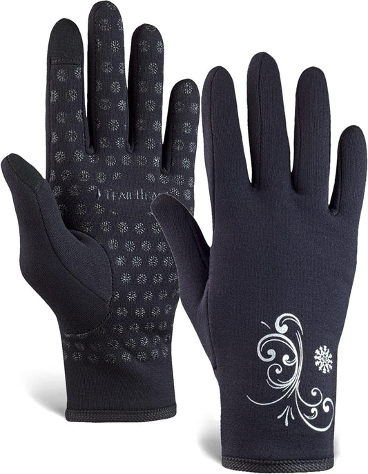 Womens Running Gloves - Touchscreen Gloves - Running Accessories for Women Winter - Hiking, Biking