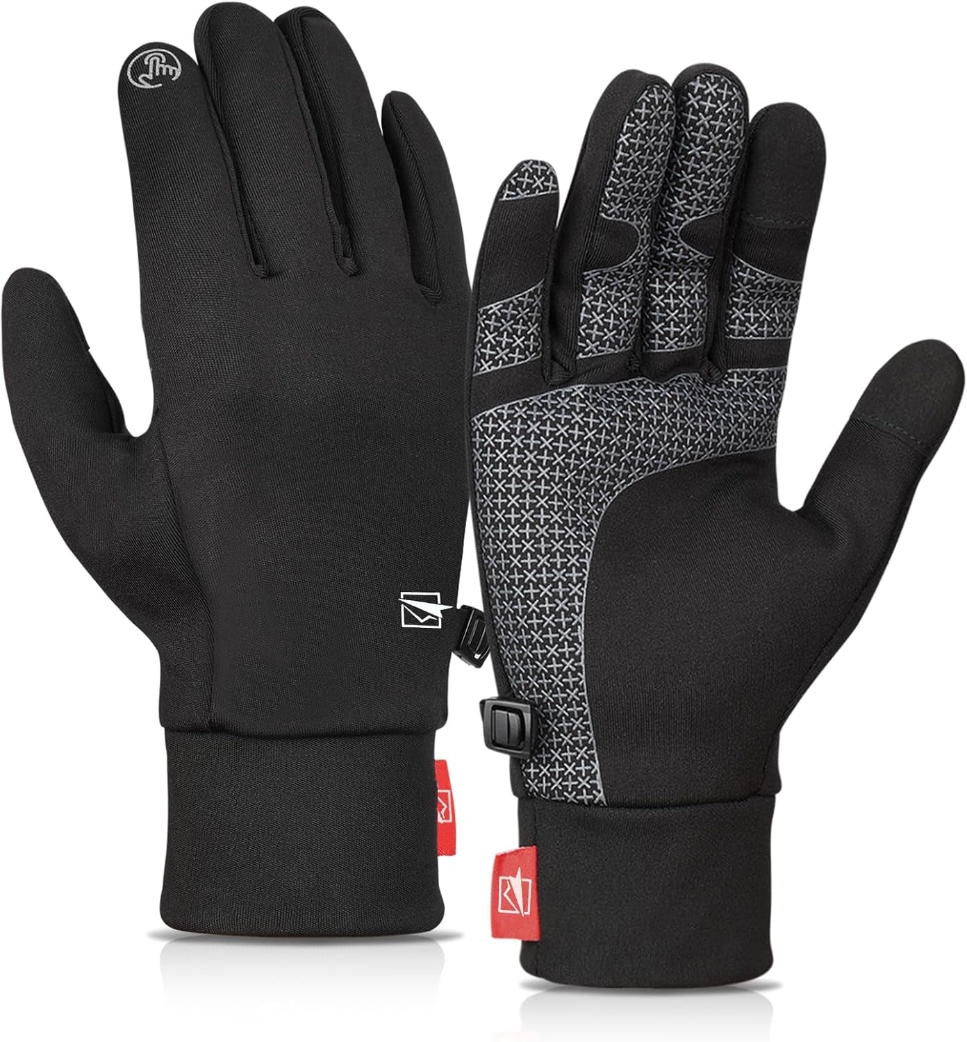 Winter Gloves Men Women, Touchscreen Warm Running Gloves Windproof Thermal for Cold Weather Cycling Driving Hiking
