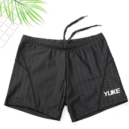 Swimming Trunks Men'S Swimming Set Flat Angle Swimming Shorts Waterproof Quick-Drying Swimming Suit Swimming Goggles Swim Cap