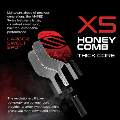 Amped Pickleball Paddles | Assembled in the USA | Amped Control or Amped Pro Fiberglass Pickleball Paddle | Unrivaled Precision & Control