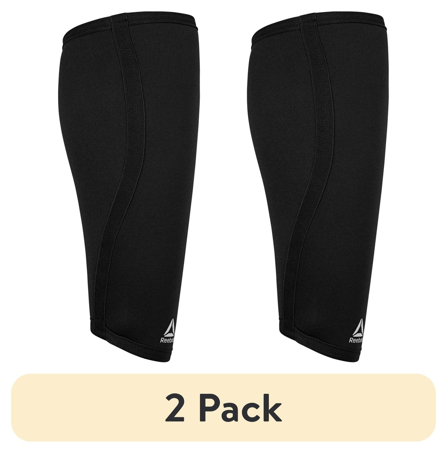 (2 Pack)  Delta Support + Calf Sleeve, Small/Medium - Large/Extra Large, Black, Premium Support Comfort Fit Fabric, Unisex Sizing