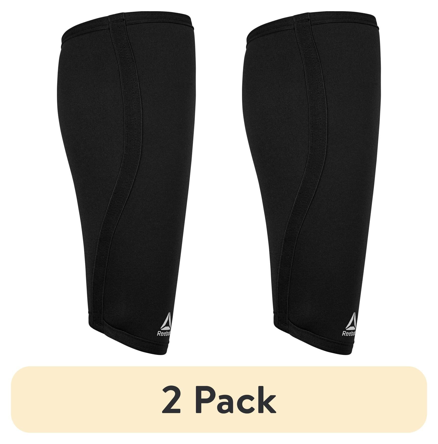 (2 Pack)  Delta Support + Calf Sleeve, Small/Medium - Large/Extra Large, Black, Premium Support Comfort Fit Fabric, Unisex Sizing