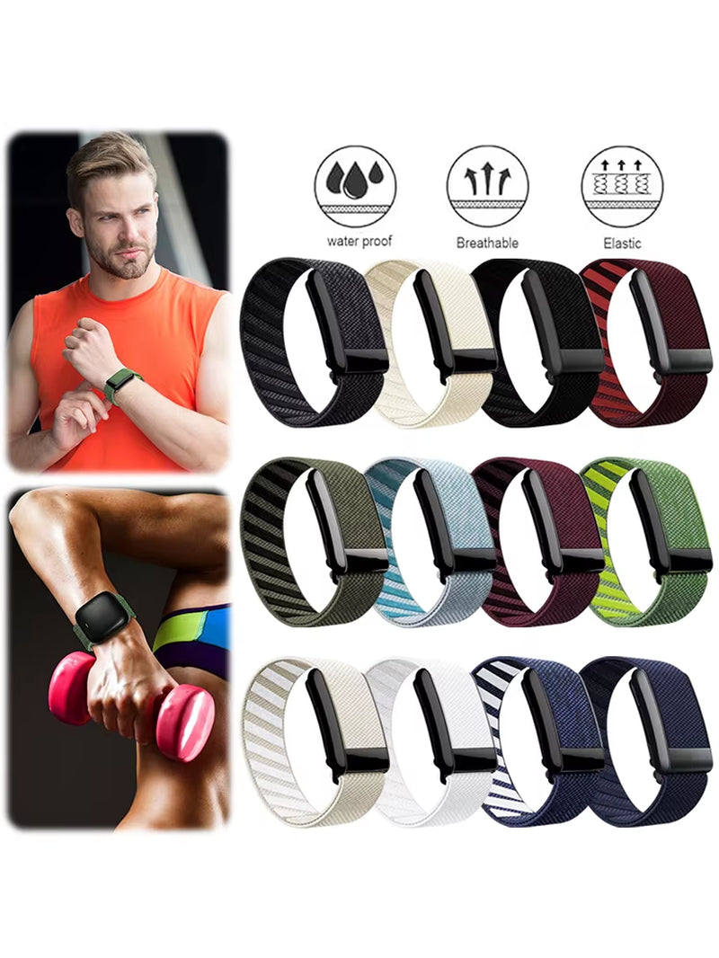 Nylon Fitness Band for Whoop Nylon Strap Adjustable Wearable Health Fitness Activity Tracker Straps Fitness Tracking Strap Band