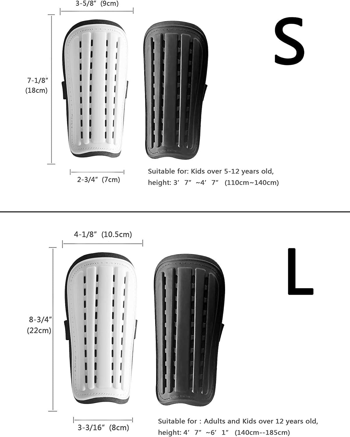 2 Pairs Soccer Socks for Adults and Teenagers, Protective Gear Soccer Equipment