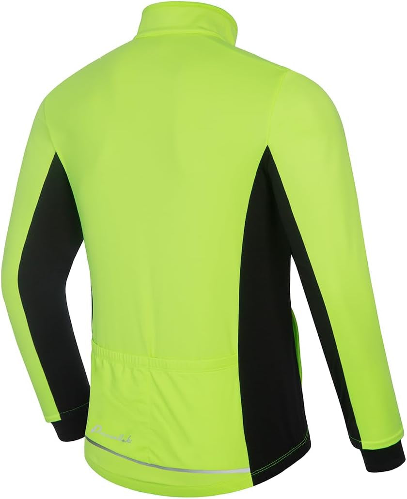 Cycling Bike Jackets for Men Winter Thermal Running Jacket Windproof Breathable Reflective Softshell Windbreaker