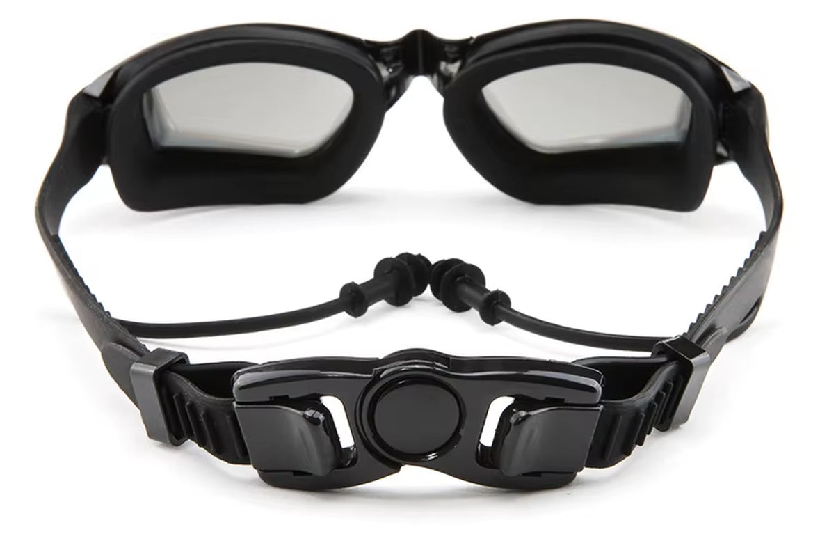 Swimming Trunks Men'S Swimming Set Flat Angle Swimming Shorts Waterproof Quick-Drying Swimming Suit Swimming Goggles Swim Cap