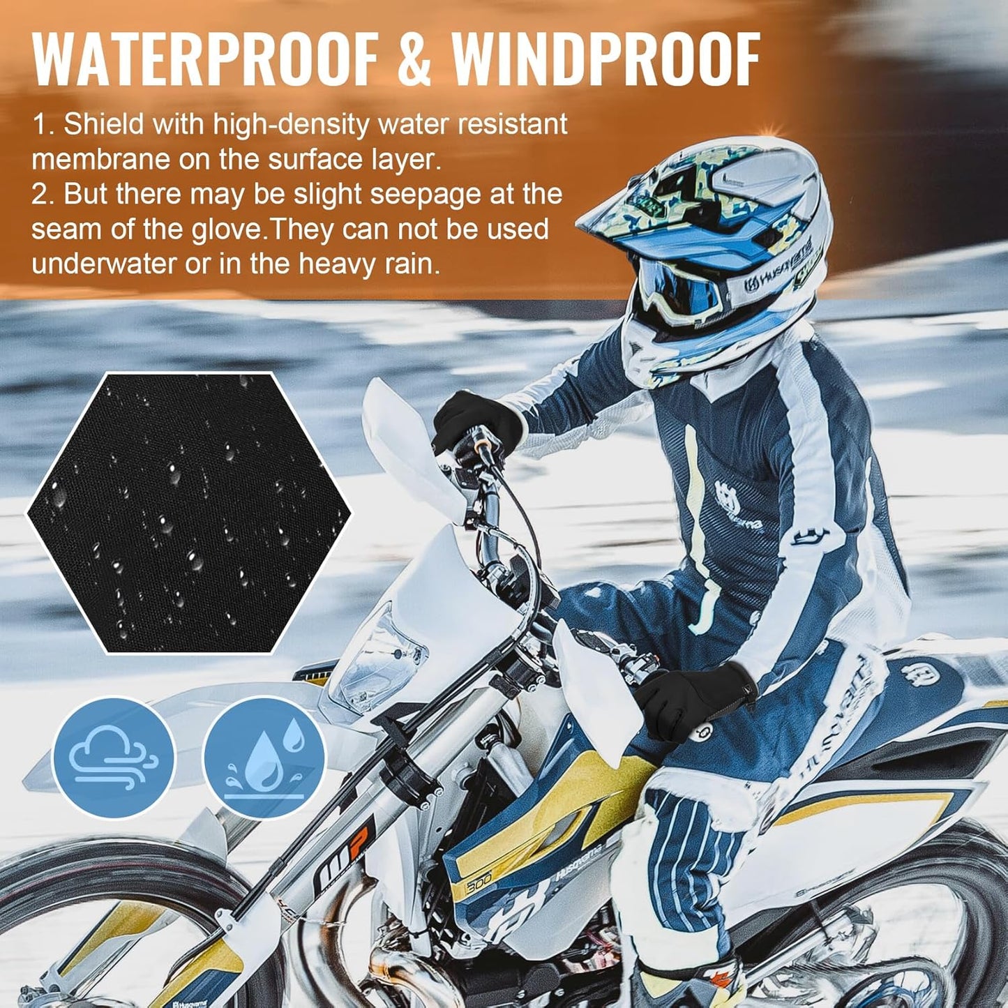 Winter Gloves Men Women, Touchscreen Warm Running Gloves Windproof Thermal for Cold Weather Cycling Driving Hiking