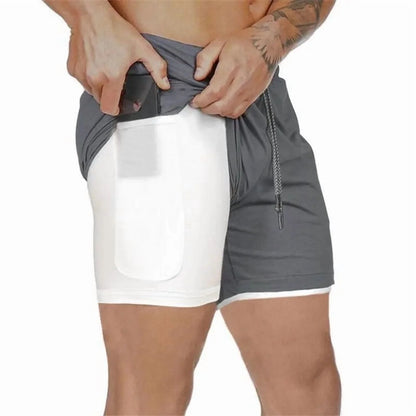 Men'S Double-Deck Running Shorts
