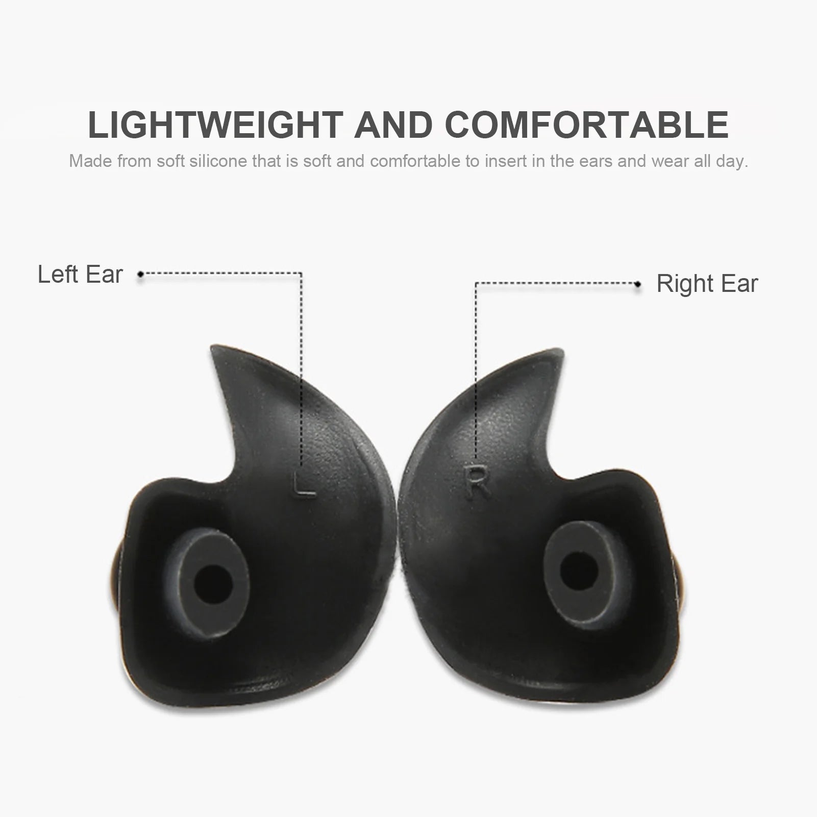 Swimming Ear Plugs Waterproof Reusable Silicone Swimming Ear Plugs Adults Swimming Ear Plugs for Showering Bathing Surfing Snorkeling