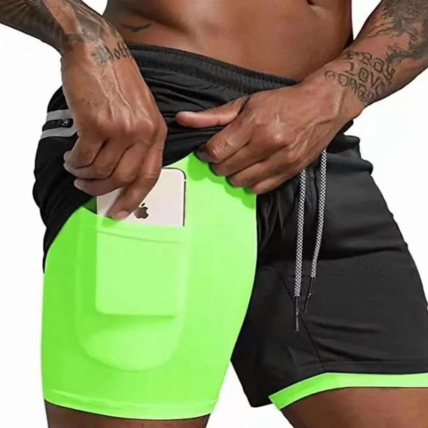 Men'S Double-Deck Running Shorts