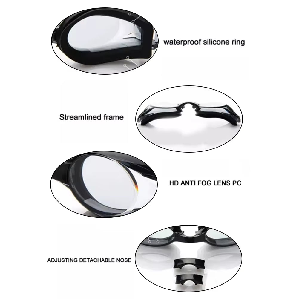 Swim Goggles with Prescriptions Design Lightweight Swimming Equipment for Swimming Pool Diving
