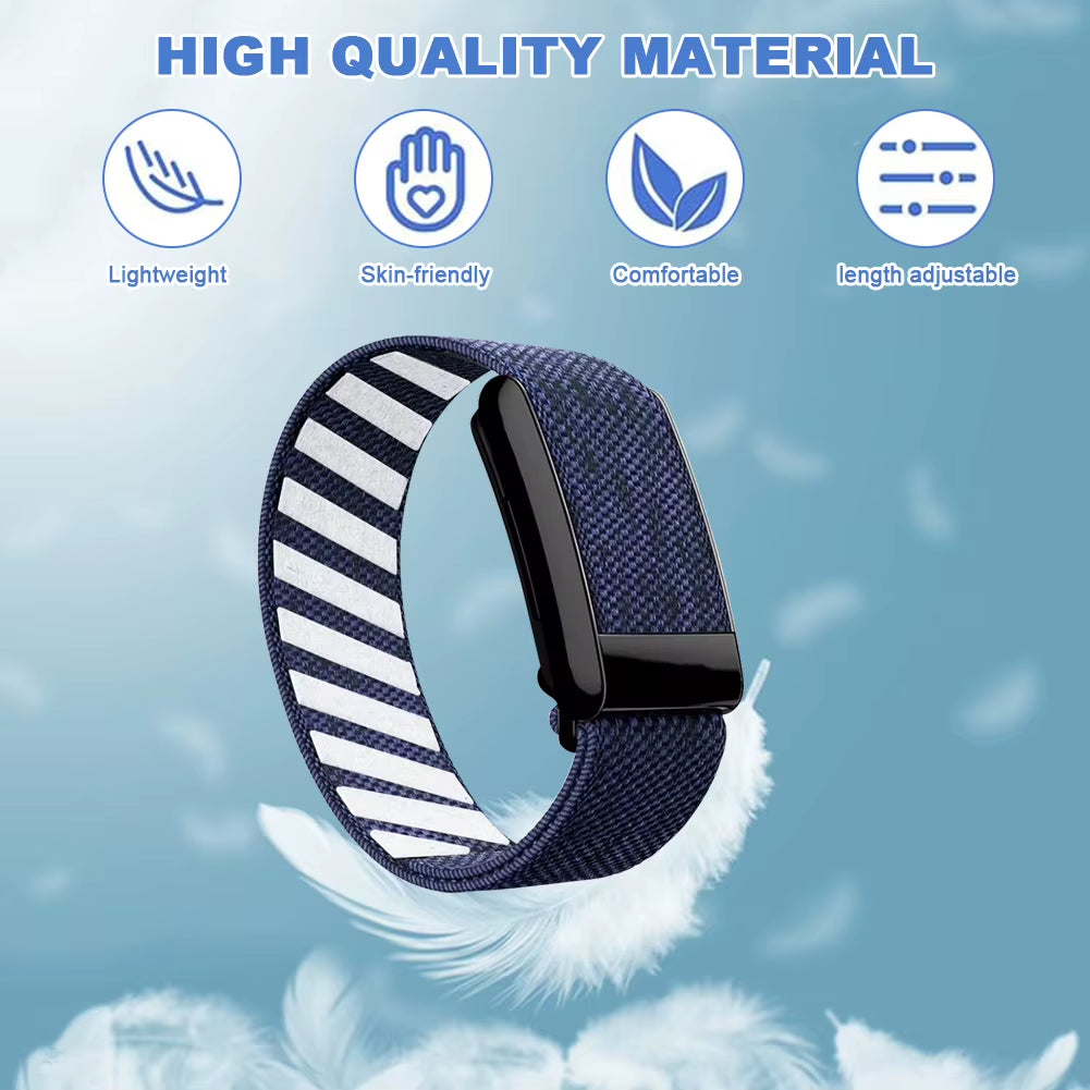 Nylon Fitness Band for Whoop Nylon Strap Adjustable Wearable Health Fitness Activity Tracker Straps Fitness Tracking Strap Band